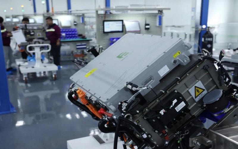 重要里程碑！榮程自有品牌Fe6—200kw氫燃料電池系統(tǒng)成功下線